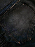 JAQUETA FUR HOODED WASHED DENIM