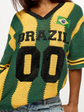 CAMISA BRASIL CROCHET KNIT