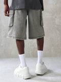 Shorts Cargo Tático Denim