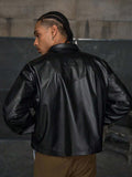 JAQUETA STYNVO LEATHER OVERSIZED