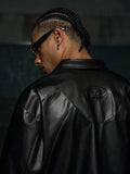 JAQUETA STYNVO LEATHER OVERSIZED