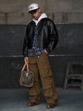 JAQUETA STYNVO LEATHER OVERSIZED