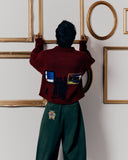 SUÉTER GALLERY KNIT BURGUNDY