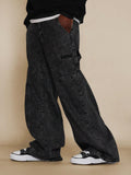 Calça Stynvo Denim Reta Anos 90 com Painéis Curvos