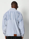 Jaqueta Stynvo Denim Estampa Vintage