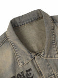 JAQUETA VINTAGE WASHED LETTER