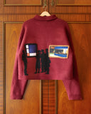 SUÉTER GALLERY KNIT BURGUNDY