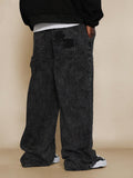 Calça Stynvo Denim Reta Anos 90 com Painéis Curvos