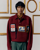 SUÉTER GALLERY KNIT BURGUNDY