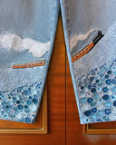 ERRORS EXPRESS EMBROIDERED JEANS