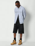 Jaqueta Stynvo Denim Estampa Vintage