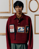 SUÉTER GALLERY KNIT BURGUNDY