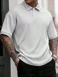 Camisa CasualCool Polo Curta de Abotoamento