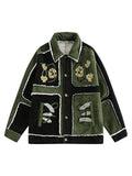 Jaqueta Floral Embroidered Fleece
