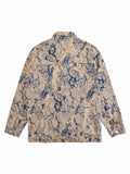 Jaqueta Distressed Jacquard Denim