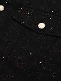 Jaqueta Distressed Sequin galaxy
