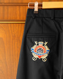 CROWN TROUSERS IN BLACK