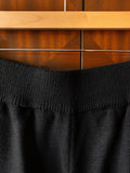 CALÇA KNIT RELAXED BLACK