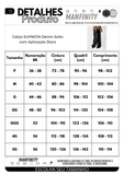Calça Denim Solto com Aplicação Stars