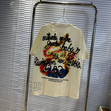 Camiseta Oversized 123 Rainbow Retro
