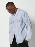 Jaqueta Stynvo Denim Estampa Vintage