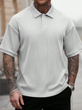 Camisa CasualCool Polo Curta de Abotoamento