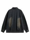 JAQUETA DISTRESSED MULTI-POCKET DENIM