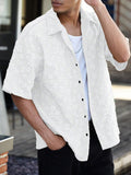 Camisa Floeyr de Manga Curta Jacquard