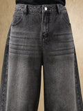 Shorts Denim Oversized de Perna Larga