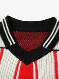 Camiseta Oversized Vintage Striped Baseball sleeved