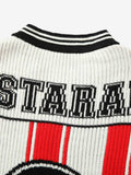 Camiseta Oversized Vintage Striped Baseball sleeved