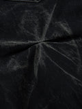 Calça Heavy Washed Distressed Pleated Baggy Jeans